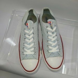 Converse All Star Baby Blue Eyelet Low Top Women‎ Shoes US/6 UK/4 EUR/36.5
